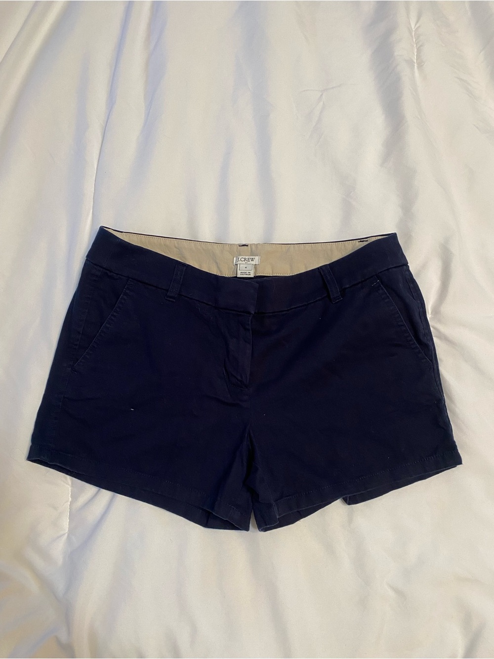 J. Crew Dark Navy Chino Shorts - Women's